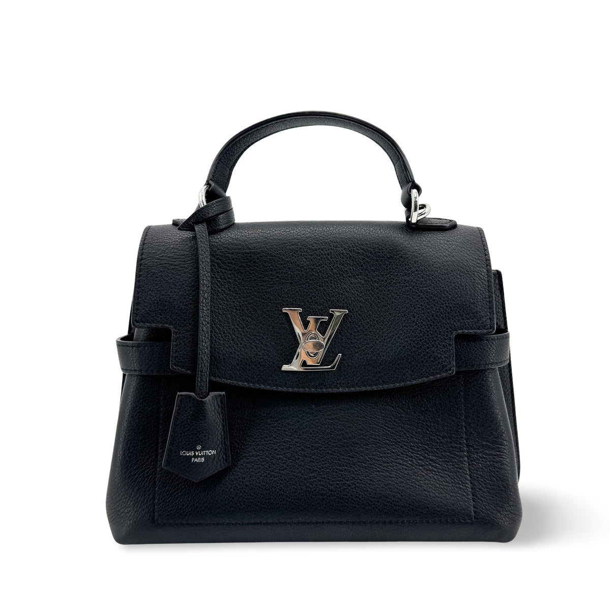 Louis Vuitton Lockme Ever Leather Black Calfskin Bag