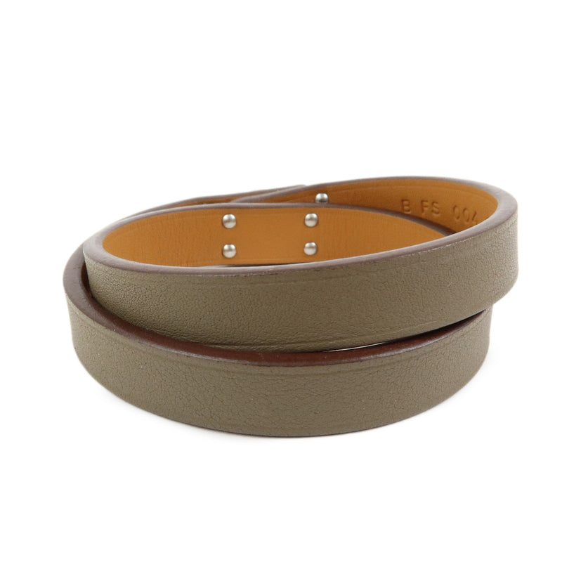 Hermes Kelly Double Tour Leather Greige Bijoux