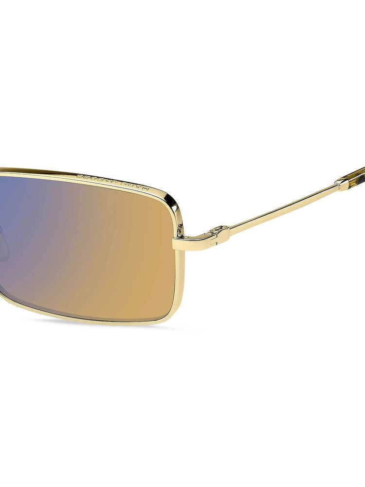 Marc Jacobs Metal Rectangle Sunglasses — Gold