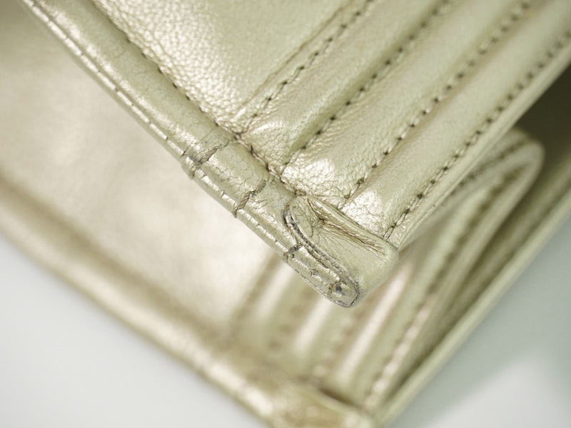 Chanel Boy Shopper Calfskin Gold Leather Bag