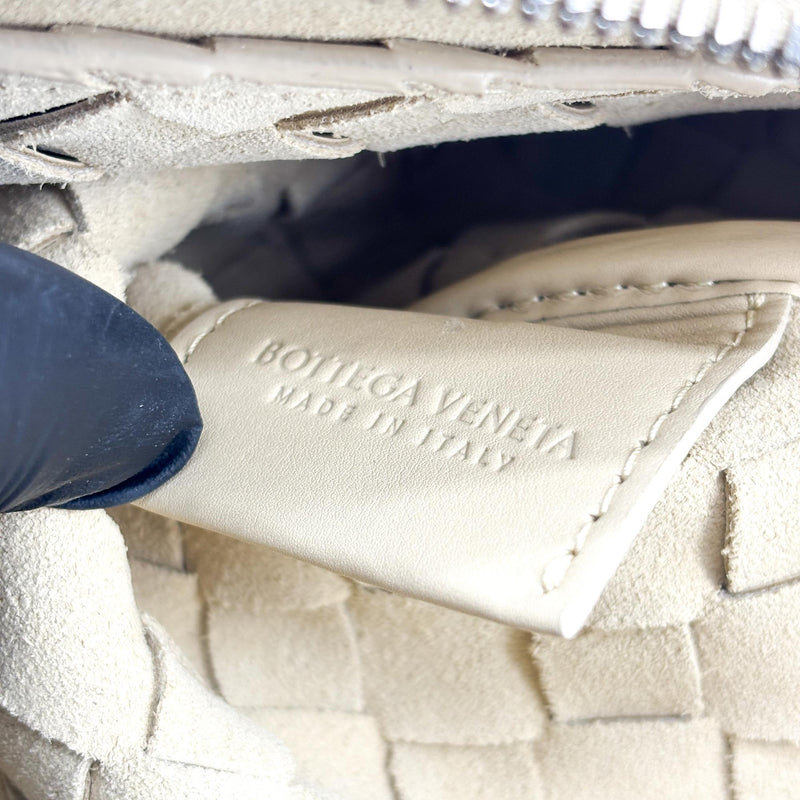 Bottega Veneta Duo Intrecciato Nappa Beige Leather Bag