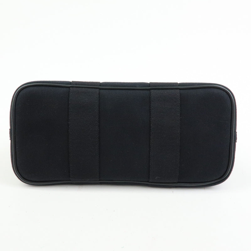 Hermes Valparaiso Toile And Leather Black Canvas Bag