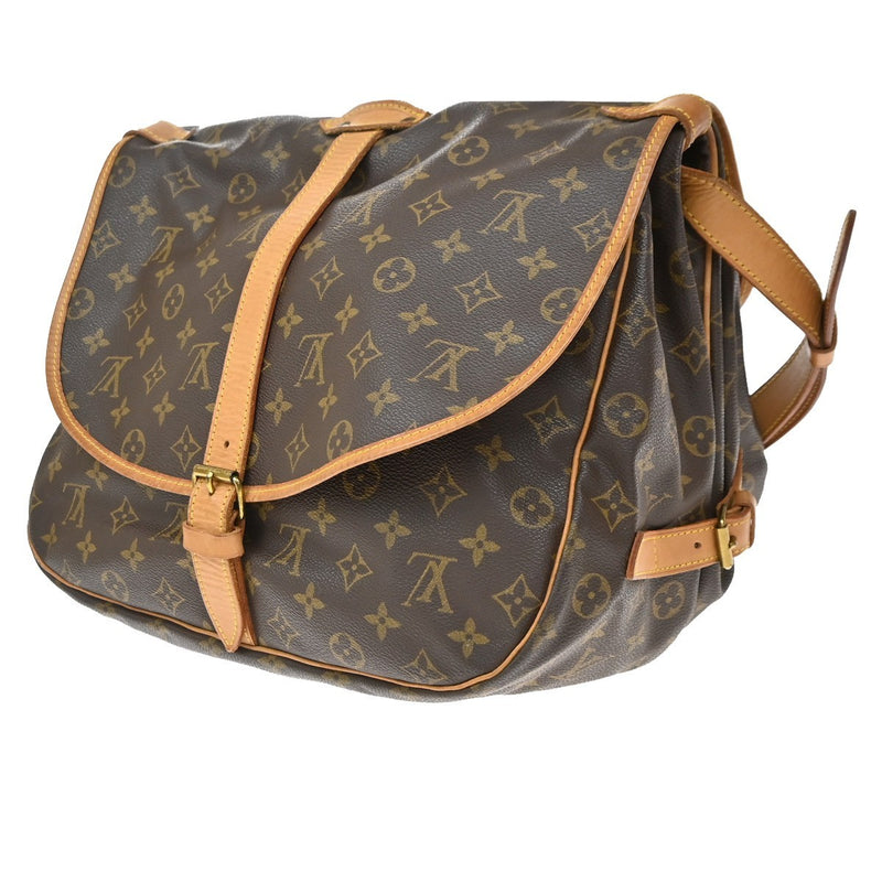 Louis Vuitton Saumur Monogram Canvas Brown Bag
