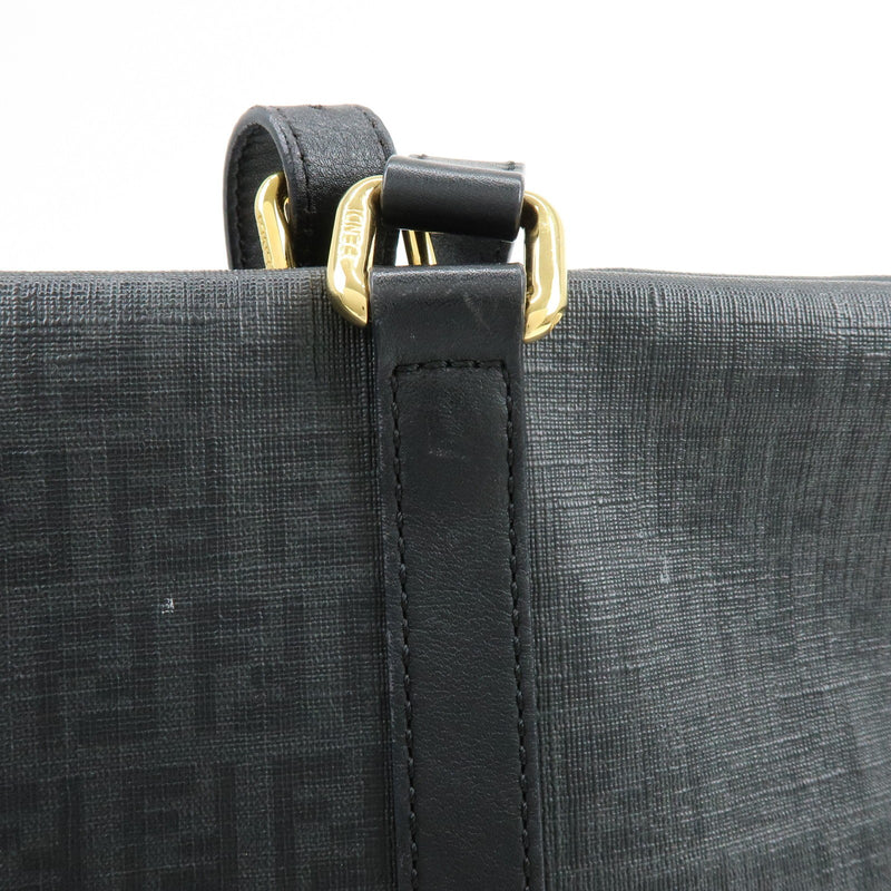 Fendi Superstar Zucchino Coated Canvas Black Bag