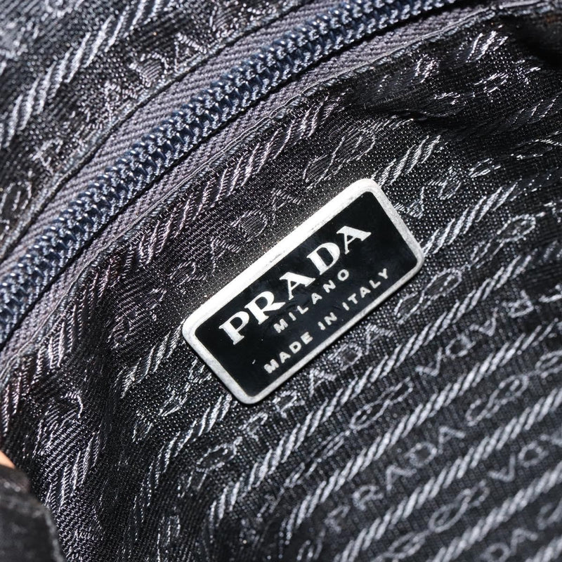 Prada Zip Messenger Tessuto With Leather Black Nylon
