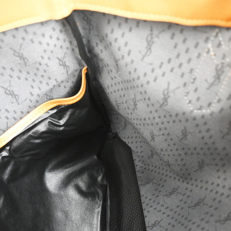 Saint Laurent Vintage Shoulder Bag Leather Black Pvc