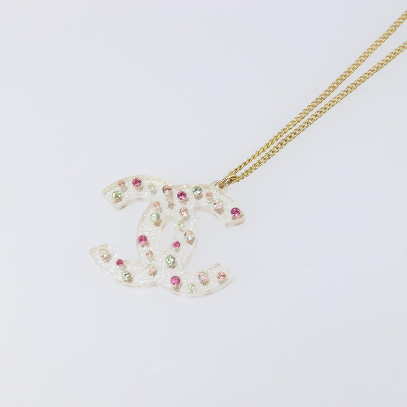 Chanel Cc Pendant Multicolor Crystal Embellished Metal Multicolour Bijoux