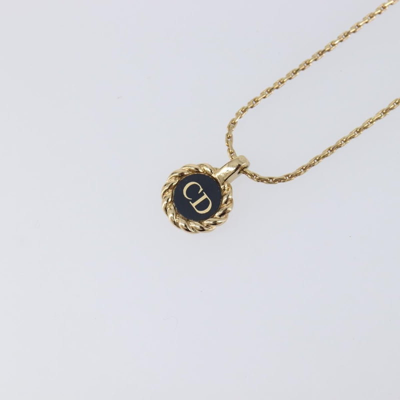 Christian Dior Cd Pendant Metal Gold Bijoux