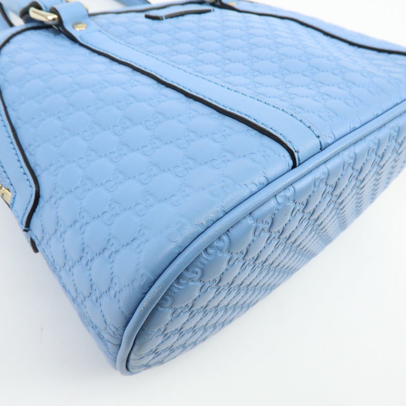 Gucci Convertible Dome Satchel Microguccissima Leather Blue