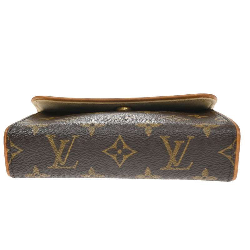Louis Vuitton Florentine Waist Monogram Canvas Brown Leather Bag