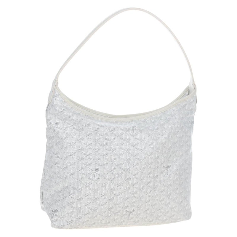 Goyard Boheme Hobo Iridescent Coated Canvas White