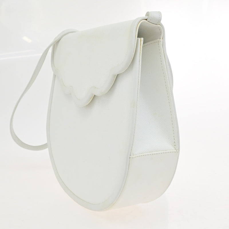 Saint Laurent Vintage Shoulder Bag Leather White