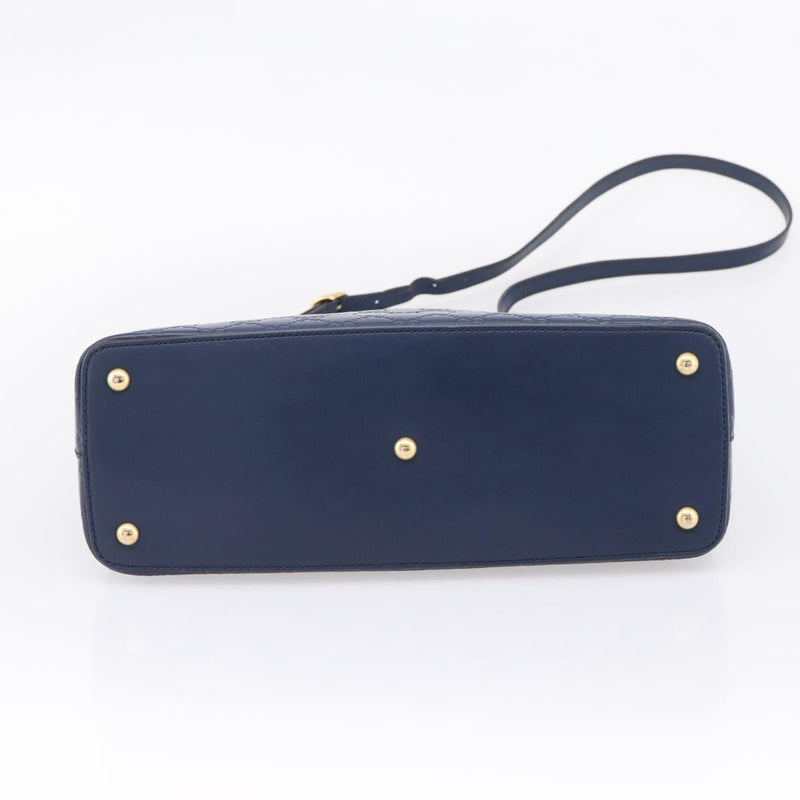 Gucci Linea A Convertible Guccissima Leather Navy Bag