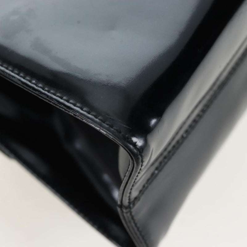 Salvatore Ferragamo Vala Patent Leather Black Patent_leather Bag