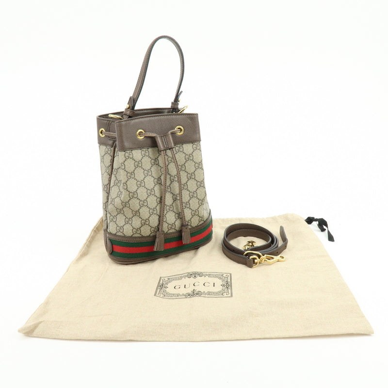 Gucci Ophidia Bucket Gg Coated Canvas Beige Bag