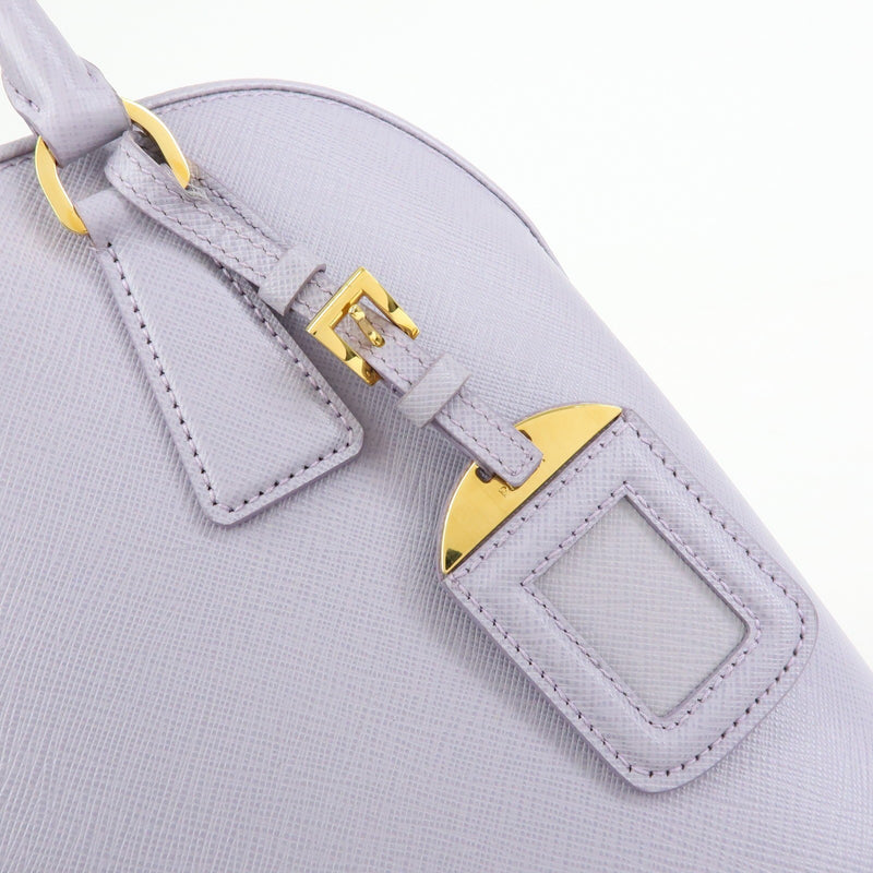 Prada Open Promenade Saffiano Leather Purple Bag