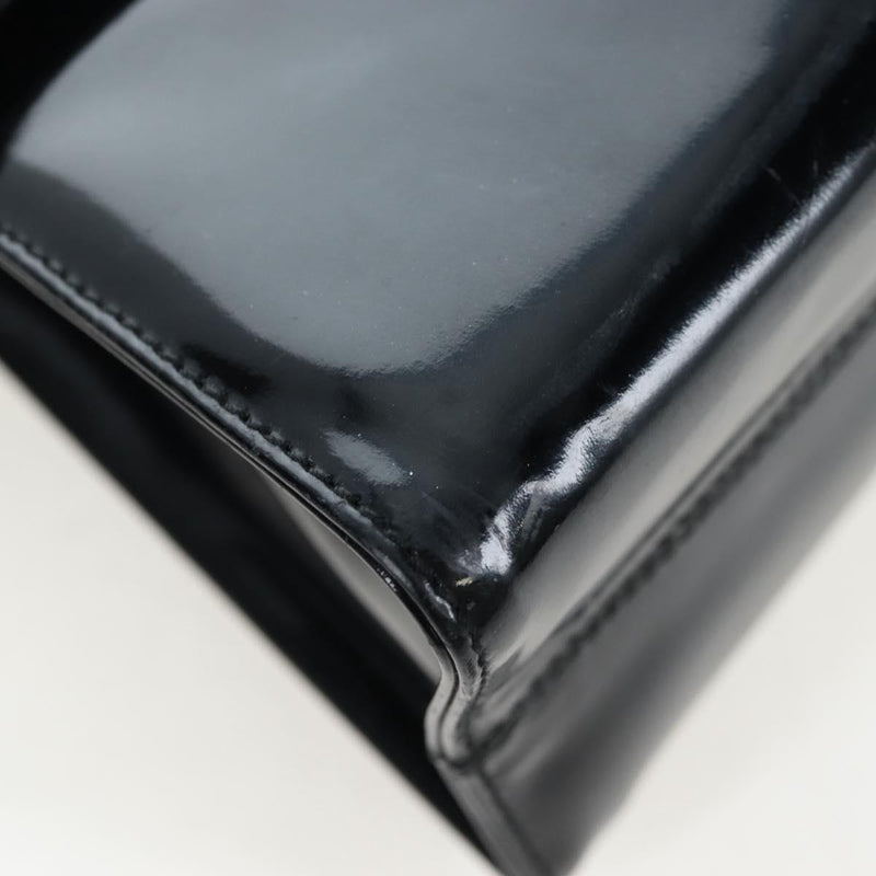 Salvatore Ferragamo Vala Patent Leather Black Patent_leather Bag