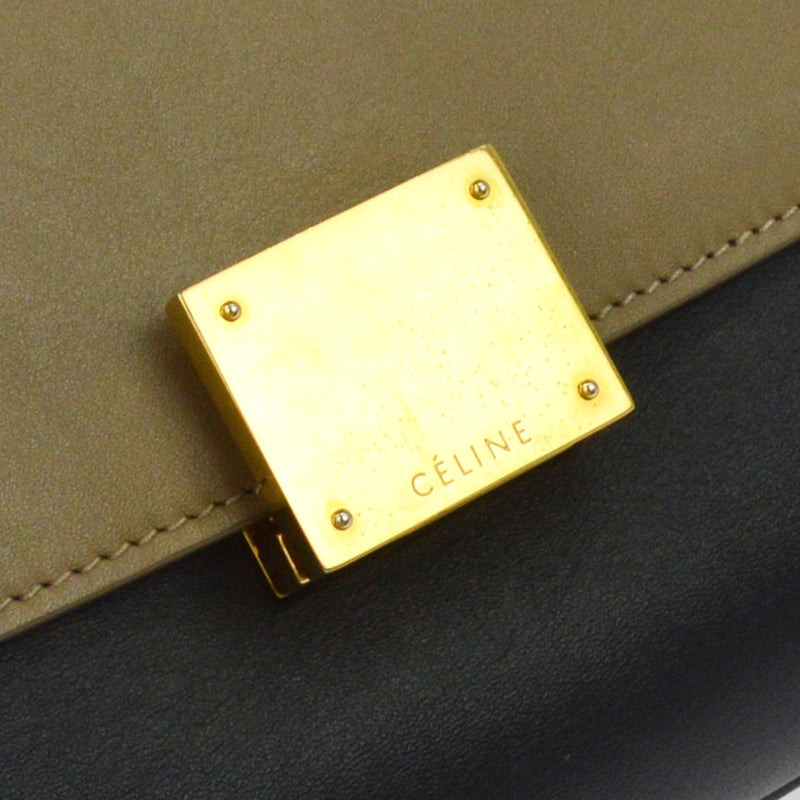 Celine Tricolor Trapeze Leather Multicolour Bag