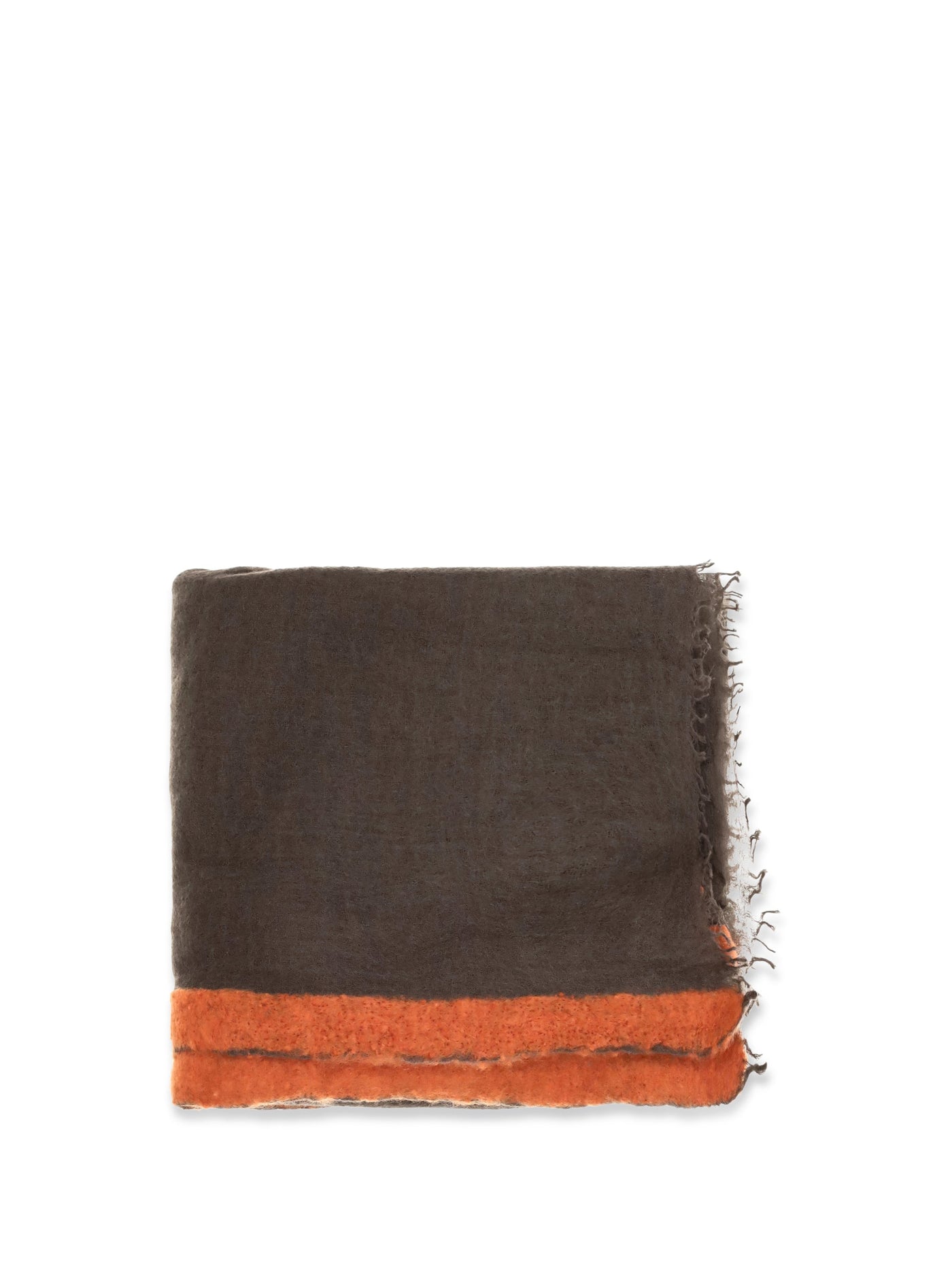 Mirror The Sky Semi-Felted Cashmere Scarf — Brown Kashmir/capra Hircus Scarfs