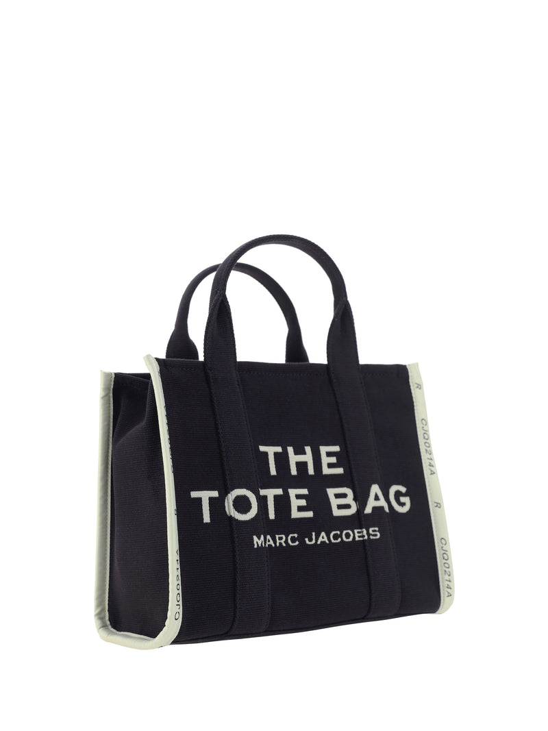 Marc Jacobs Logo-Embroidered Canvas Tote Bag — Black Cotton; Polyester