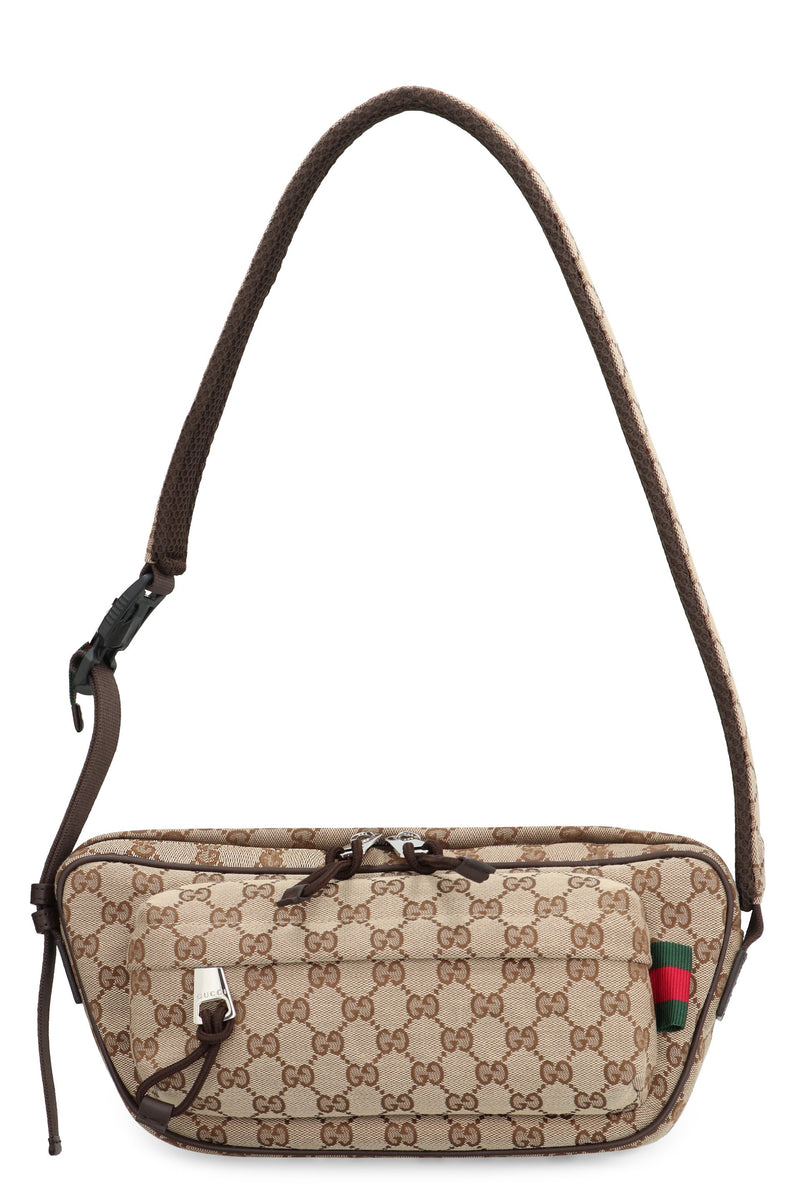 Gucci Gg Piccola Shoulder Bag — Beige Polyamide