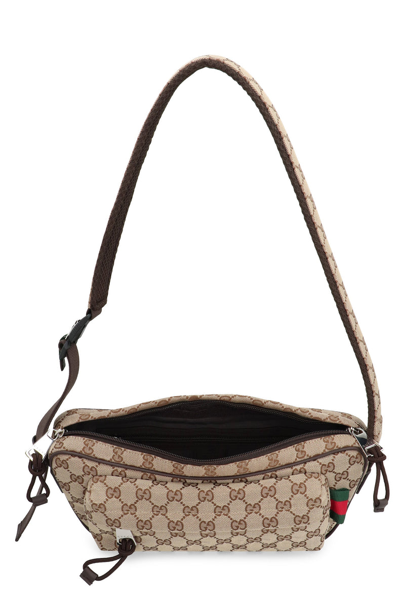Gucci Gg Piccola Shoulder Bag — Beige Polyamide