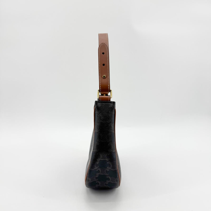 Celine Triomphe Canvas Black Bag