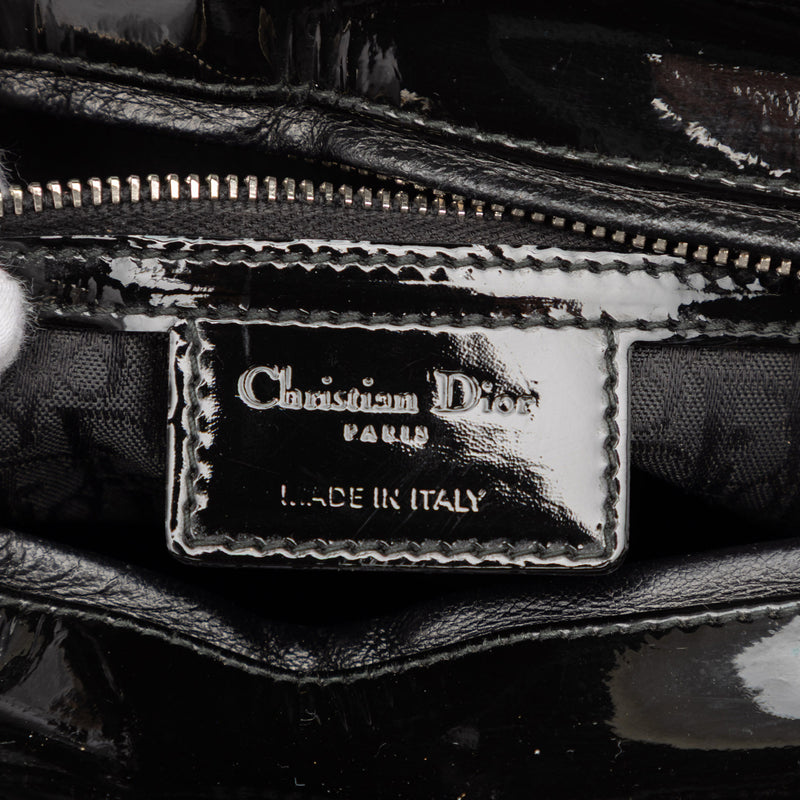 Large Patent Cannage Lady Dior - Image 5