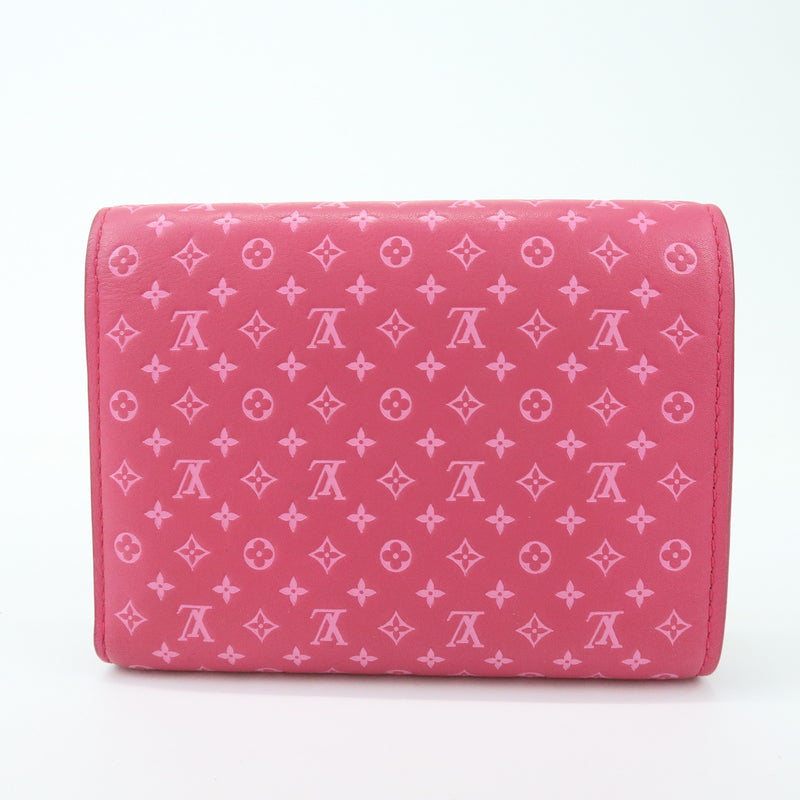 Louis Vuitton Victorine Nanogram Embossed Leather Pink Accessory