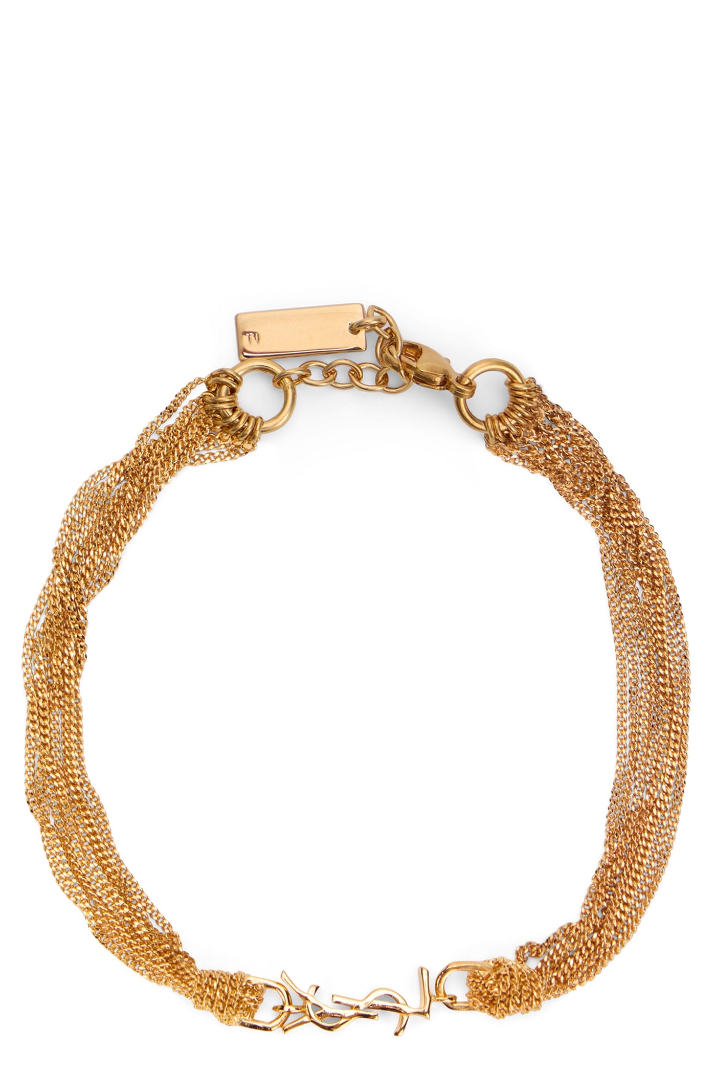 Saint Laurent Cassandre Bracelet — Gold Brass Bracelets