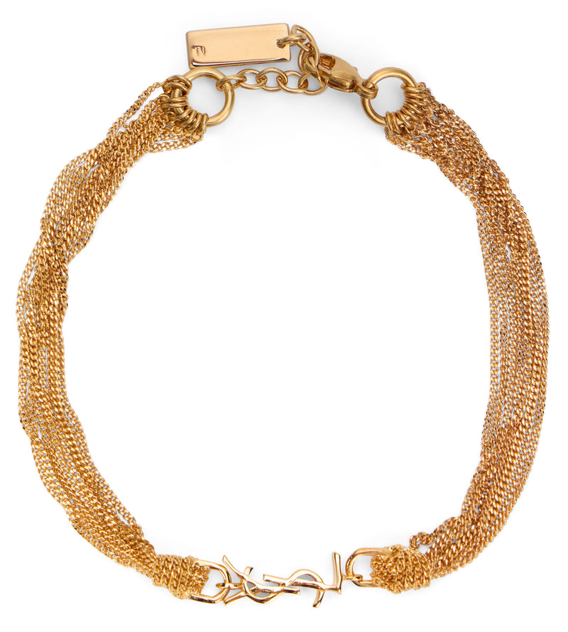 Saint Laurent Cassandre Bracelet — Gold Brass Bracelets