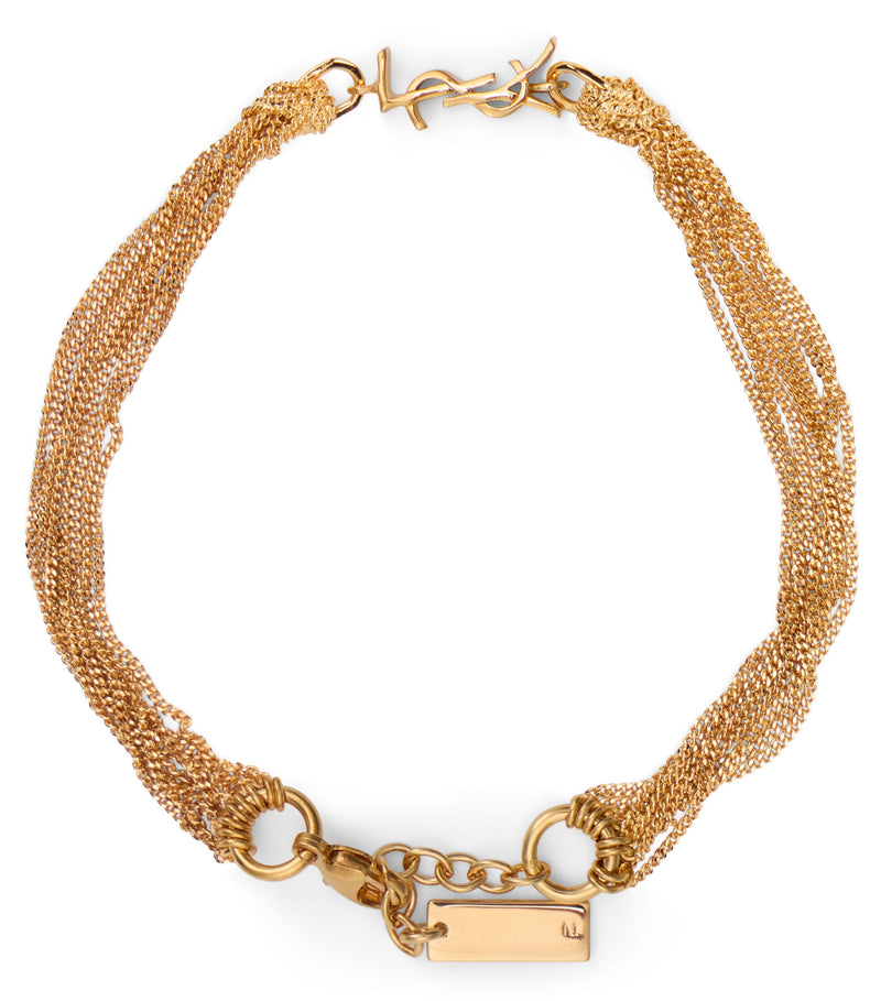Saint Laurent Cassandre Bracelet — Gold Brass Bracelets