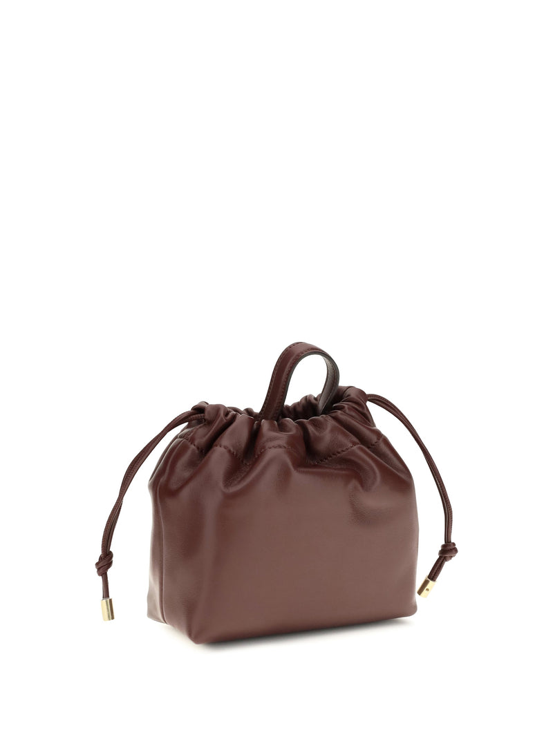 Chloé Icons Mini Shoulder Bag — Bordeaux Calf Leather