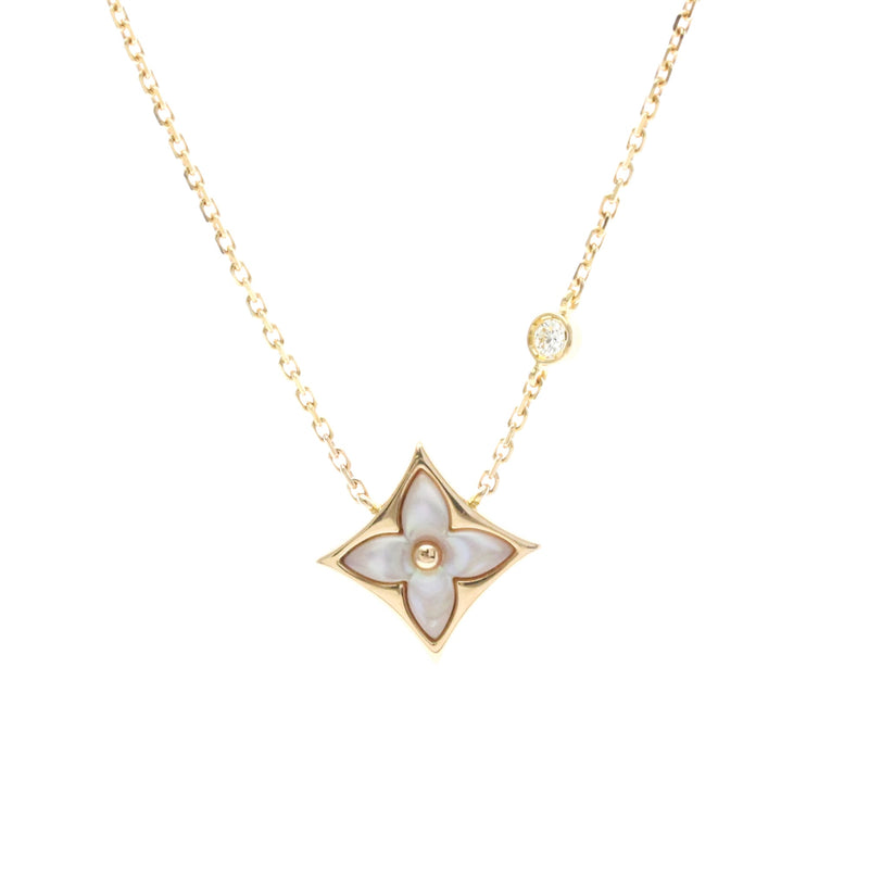 Louis Vuitton Blossom Bb Star Pendant 18k Rose Gold With Diamond And Mother Of Pearl Pink_gold Bijoux