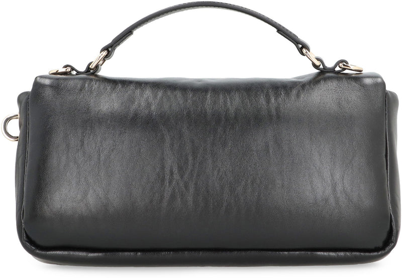 Gucci Gg Shoulder Bag — Black Lamb Leather