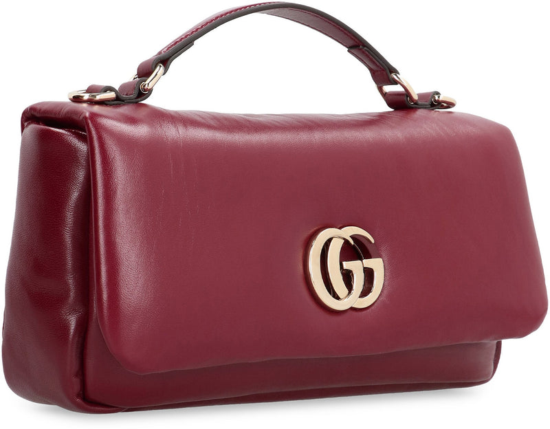 Gucci Milano Top Handle Bag — Red Lamb