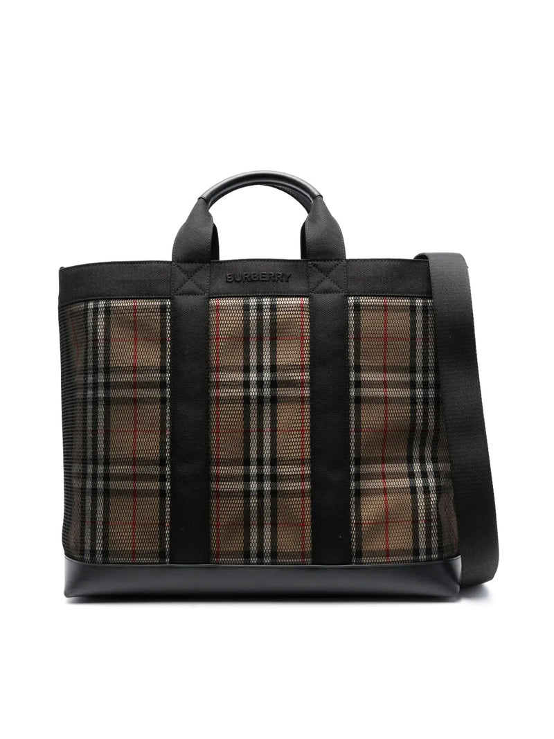 Burberry Tote Bag — Black Textile