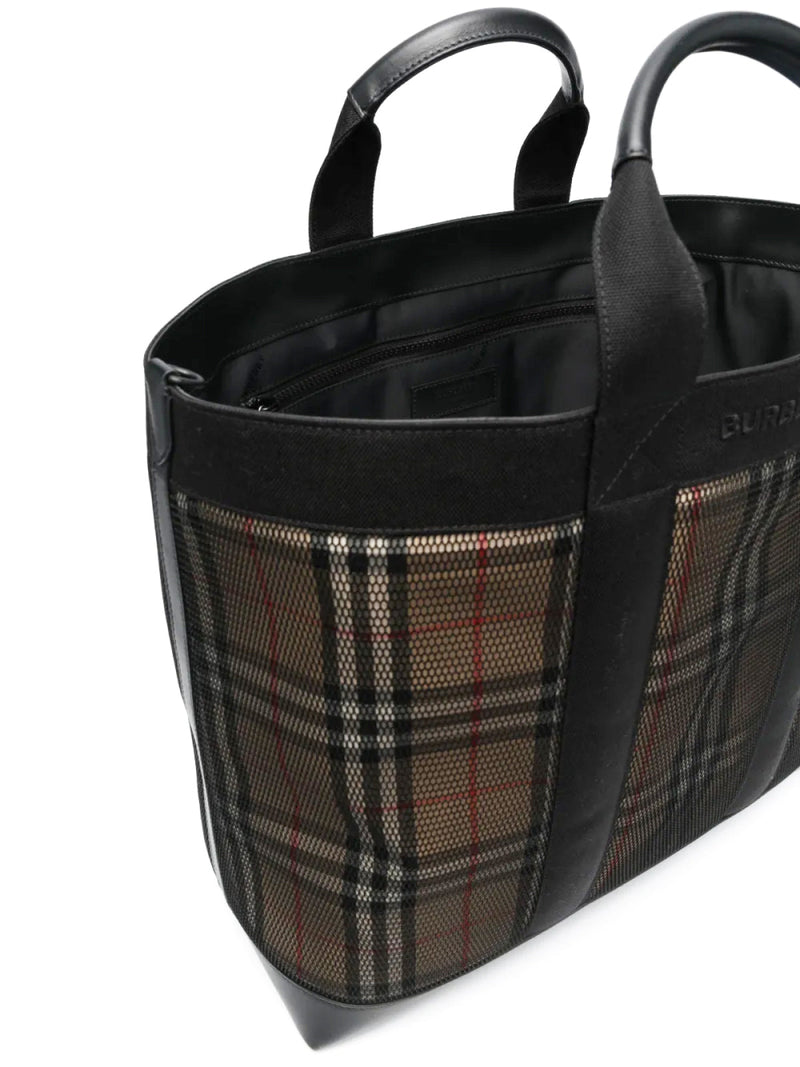 Burberry Tote Bag — Black Textile