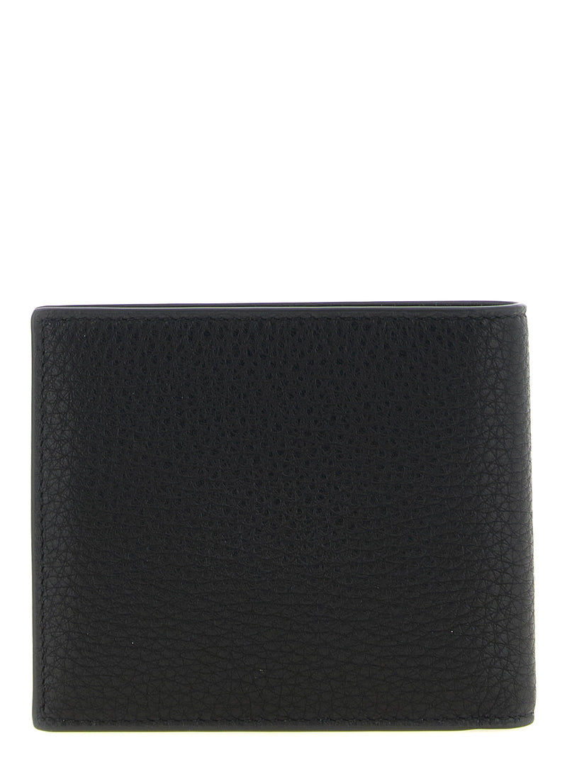 Balenciaga Calf Leather Bifold Wallet — Black