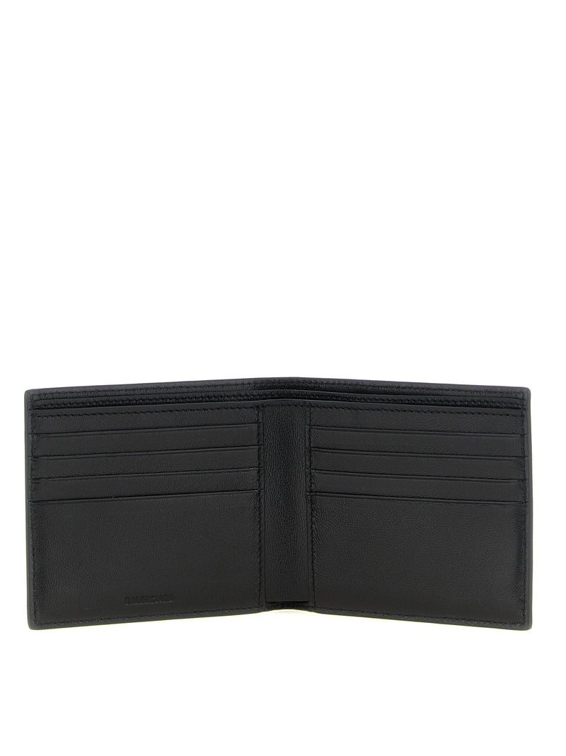 Balenciaga Calf Leather Bifold Wallet — Black