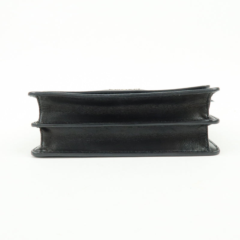 Prada Wallet On Strap City Calfskin Black Leather Bag