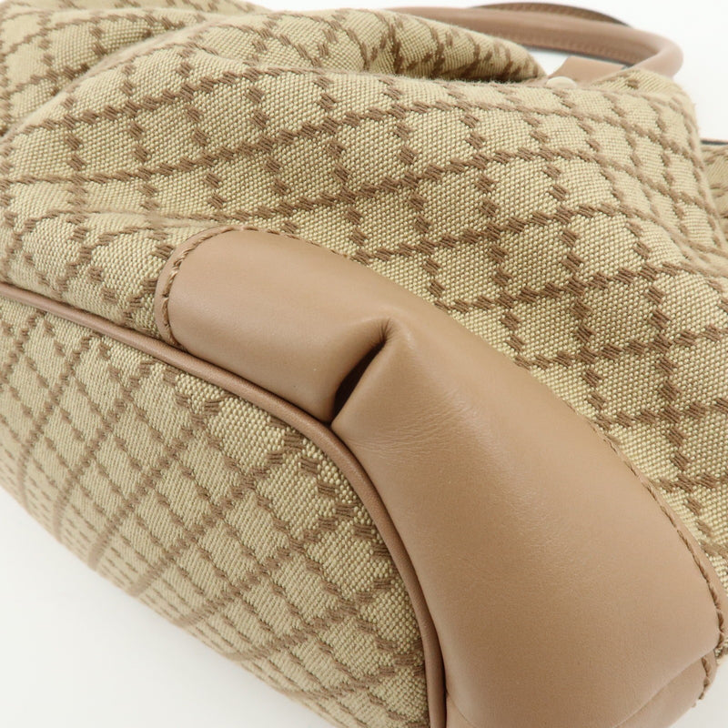 Gucci Sukey Diamante Canvas With Leather Beige Bag
