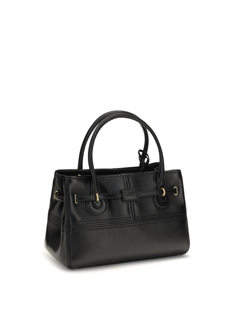 Chloé Paddington Shoulder Bag — Black Buffalo Leather