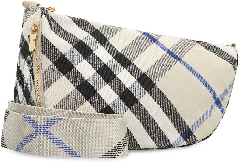 Burberry Shield Shoulder Bag — Beige Lamb; Lining: Polyester