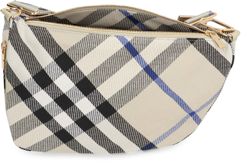 Burberry Shield Shoulder Bag — Beige Lamb; Lining: Polyester