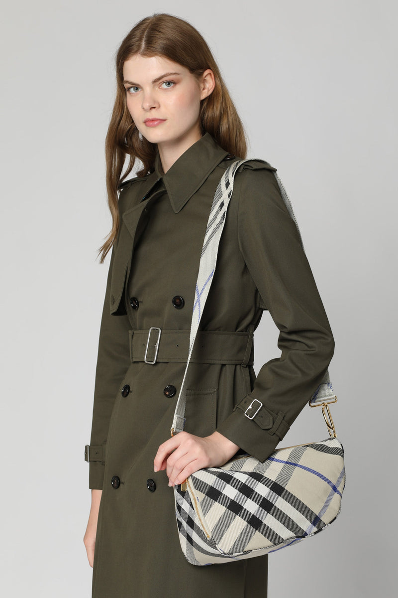 Burberry Shield Shoulder Bag — Beige Lamb; Lining: Polyester
