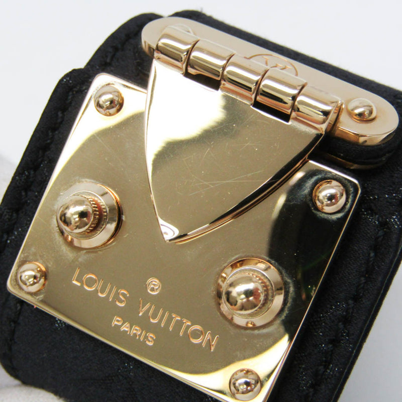 Louis Vuitton S Lock Damier Vernis Black Satin Bijoux