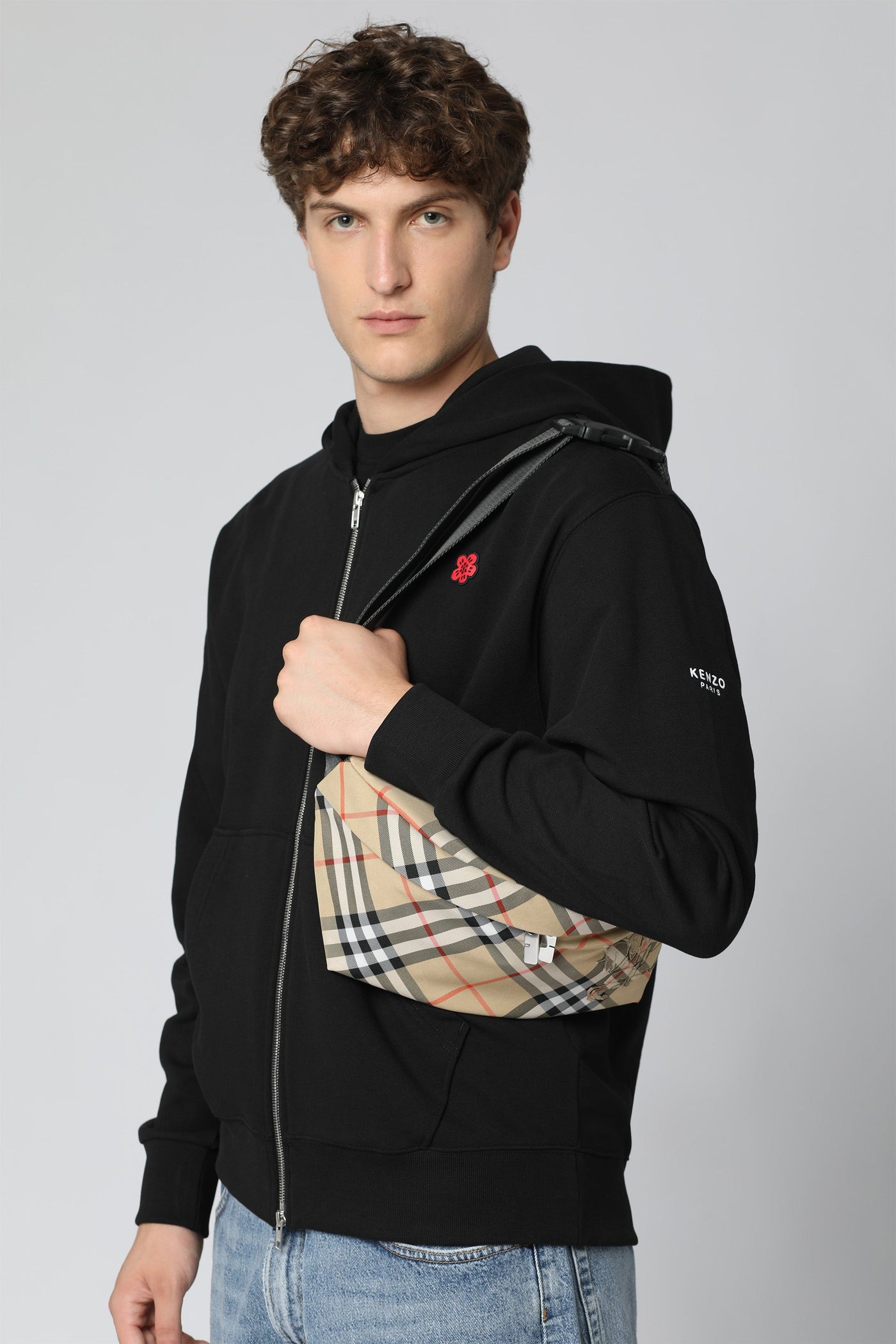 Burberry Technical Fabric Belt Bag — Black Polyurethane