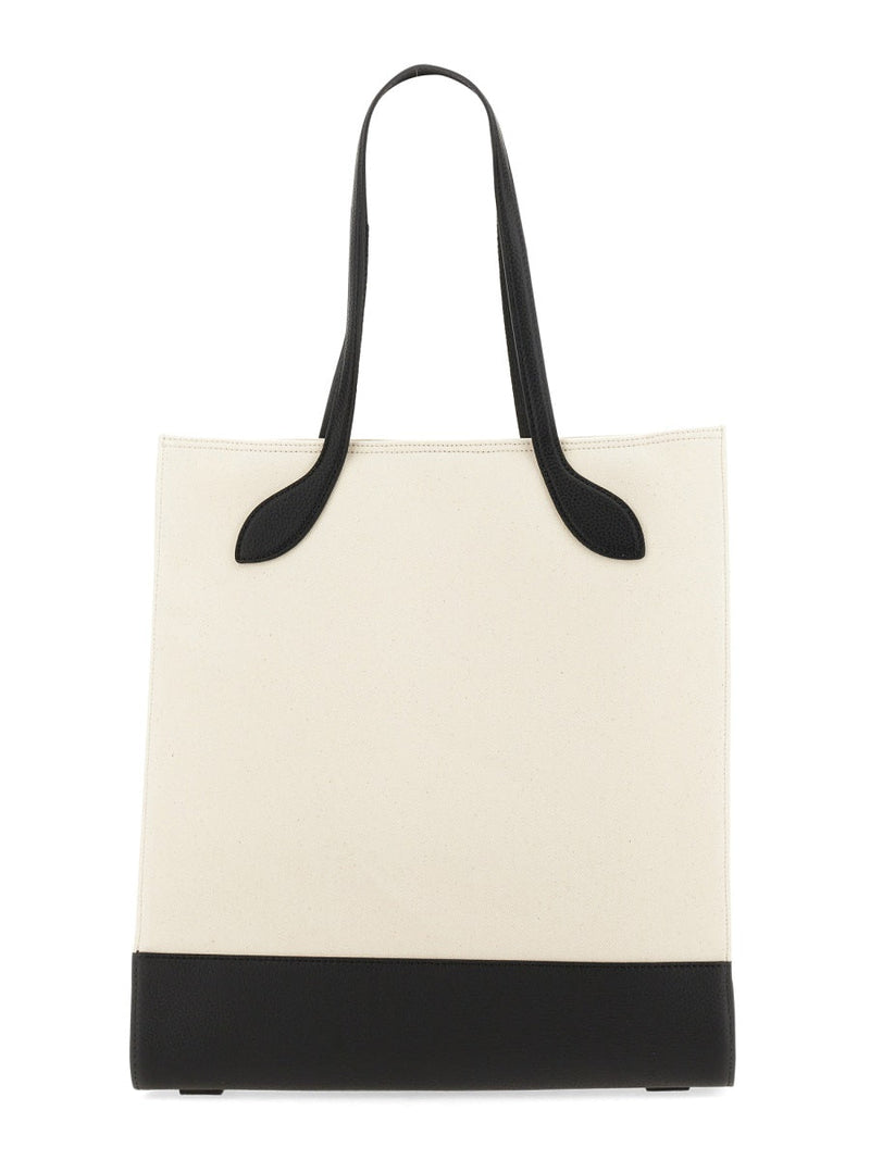 Bally Tote Bag — White Leather