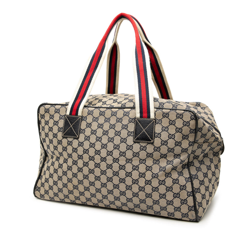GG Canvas Web Travel Bag - Image 2